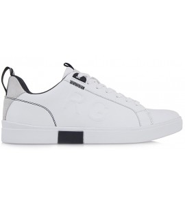 Renato Garini Ανδρικά Sneaker R5700456189E Λευκό Μαύρο Νεες παραλαβες