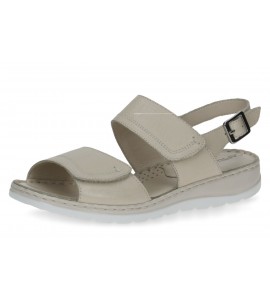 Caprice Womens Leather Sandals 9-28153-28 341 Taupe Ανατομικα