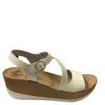 Fantasy Sandals Womens Anatomic Leather Wedges S5020 White