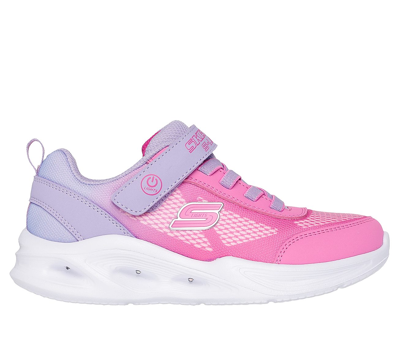 303714L_LVPK Skechers Παιδικό Αθλητικό S Lights Sola Glow - Ombre Deluxe 303714L-LVPK PURPLE - Image 1