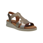 Valeria's Womens Platform 1025 Beige Metallic - Image 3