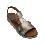 Valeria's Womens Platform 1025 Beige Metallic - Image 5