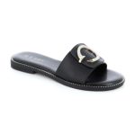 B-Soft Womens Slippers 698-13 Black - Image 2