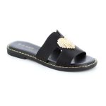 B-Soft Womens Slippers 698-14 Black - Image 2