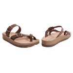 Fantasy Sandals Womens Anatomic Leather Slipper S346 Taupe - Image 3