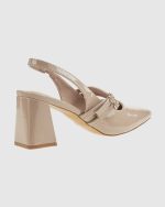 Verde Womens Pumps Slingback 28-4043 Beige - Image 3