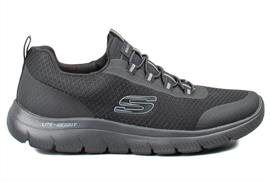 94034da5-4f08-ef11-8a25-5065f33cb9bc Skechers Mens Athletic Mesh Slip-On Repinski 232060 BBK - Image 1