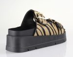 Seven Womens Slipper U419A82831E9 Black Beige Zebra Pony - Image 2