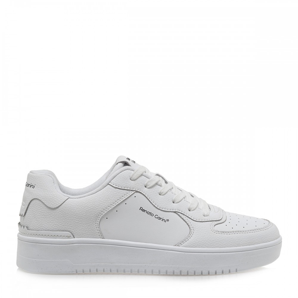 U525Q18926522-1000x1000 Renato Garini Ανδρικό Δερμάτινο Sneaker U525Q189265205 Λευκό - Image 1