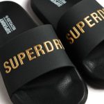SUPERDRY Womens Slippers Pool WF310243A-18A Black - Image 3