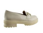 Stefania Womens Loafer 3160 Beige Patent - Image 3