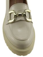 Stefania Womens Loafer 3160 Beige Patent - Image 2