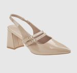 Verde Womens Pumps Slingback 28-4043 Beige - Image 5
