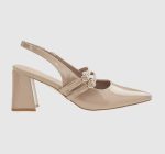 Verde Womens Pumps Slingback 28-4043 Beige