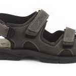 Bella Mens Leather Sandals Α30 Grey