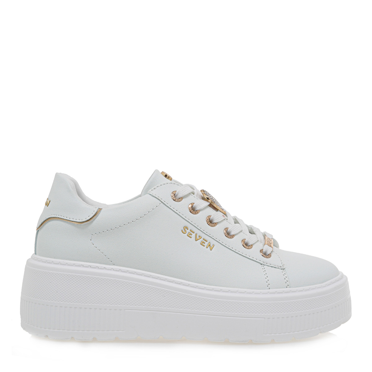 u119r1312677_1 Seven Γυναικείο Sneaker U119R131267703 Λευκό - Image 1
