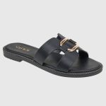 Verde Womens Slippers 28-0004003 Black - Image 2