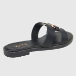 Verde Womens Slippers 28-0004003 Black - Image 4