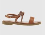 Verde Womens Flat Sandals 28-0004001 Black - Image 5
