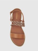 Verde Womens Flat Sandals 28-0004001 Black - Image 7
