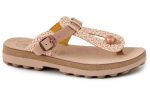 Fantasy Sandals Marlena Γυναικείο Ανατομική Παντόφλα S9004 ROSEGOLD EMBOSSED