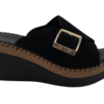 Ovvio Womens Leather Anatomic Wedges 665 Black