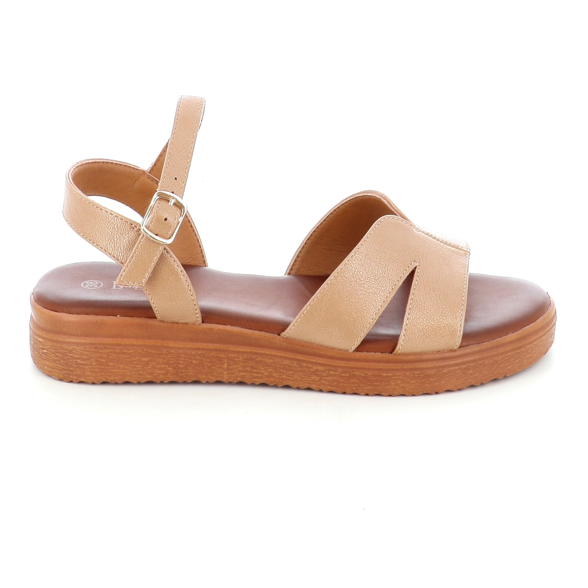 20250416021445_20879ea5 B-Soft Womens Sandals 703-14 Beige - Image 1