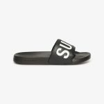 Superdry Γυναικεία Παντόφλα Pool Slide Core WF310237A-02A Μαύρο