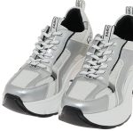 Renato Garini Womens Sneakers V119R7453480 19R-745 White/Silver - Image 3