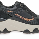 Renato Garini Γυναικεία Sneakers V119R208301K 19R-208 Μαύρο Φίδι Λεοπάρ
