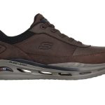 Skechers Ανδρικό Sneakers Δερμάτινο Arch Fit Orvan - Moxley 210981 Coc Καφέ
