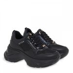 Seven Γυναικείο Sneaker V119R547316Y Μαύρο - Μαύρο Λουστρίνι - Image 4