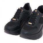 Seven Γυναικείο Sneaker V119R547316Y Μαύρο - Μαύρο Λουστρίνι - Image 2