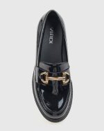 Verde Γυναικεία Loafer 28-4151 Μαύρο - Image 3
