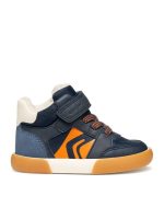 Geox Παιδικά Ανατομικά Μποτάκια J Gisli B561NA-0MEFU-C4218 Navy/Orange Μπλε