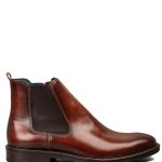 Damiani Mens Leather Boots 4405 Taba