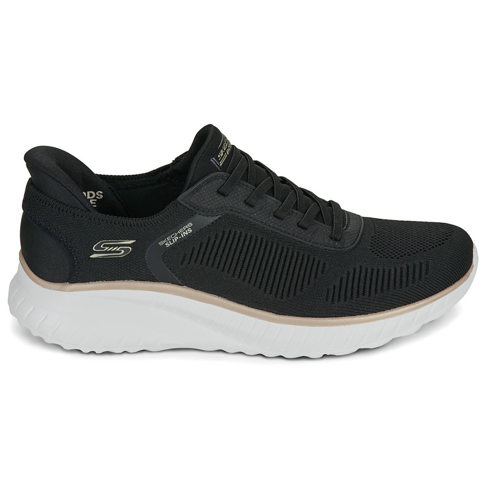 γυναικεία-αθλητικά-παπούτσια-skechers-current-muse-117497-bkgd1 Skechers Womens Athletic Slip in Bobs Squad Chaos - Current Muse 117497 Black - Image 1