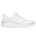 Skechers Womens Athletic Slip in Bobs Squad Chaos - Current Muse 117497 White