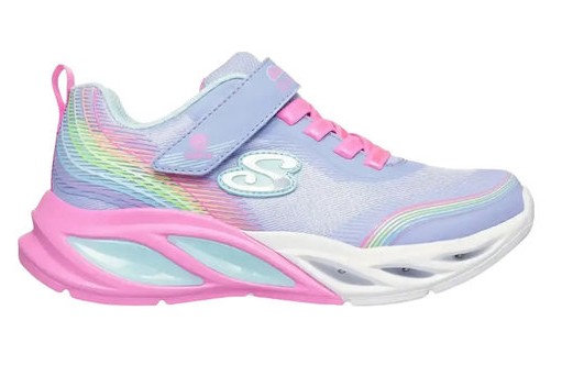 fixedratio_20260130104249_skechers_cosmic_glow_paidika_sneakers_me_fotakia_mov_303709l_lvmt Skechers Παιδικό Αθλητικό S-Lights: Cosmic Glow - Rainbow Dream 303709 LVMT Μωβ - Image 1