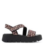 Marco Tozzi Womens Platforms Sandals 2-28353-46 970 Leo Brown