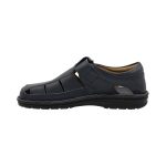 Ovvio Mens Leather Fisherman Sandal 334 Black - Image 2