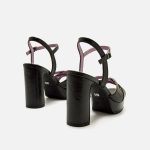 MariaMare Womens Heel Sandals 68711 C55231 Black - Image 2