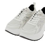 Seven Womens Sneaker 741 White - Silver Glitter - Image 3