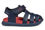 Geox Kids Sandal Πέδιλο for boys Fusbetto B556AA 000BC C0820 Navy/Orange