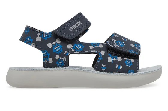 sandalia-geox-b-sandal-lightfloppy-b455sc-000ce-c4226-skouro-mple-0000304615290 Geox Παιδικό Πέδιλο Για Αγόρι Lightfloppy B455SC 000CE C4226 Μπλε - Image 1