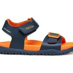 Geox Παιδικό Πέδιλο Για Αγόρια J. Sandal Fusbetto J35HMA 000BC C0659 S Μπλε/Πορτοκαλί