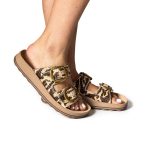 Fantasy Sandals Womens Anatomic Slipper  S310 Despoina Brown Africana - Image 2