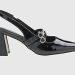 Verde Γυναικεία Γόβα Slingback 28-4043 Μαύρο