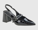 Verde Γυναικεία Γόβα Slingback 28-4043 Μαύρο - Image 2
