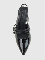 Verde Γυναικεία Γόβα Slingback 28-4043 Μαύρο - Image 5
